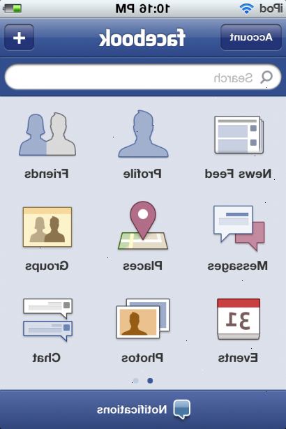 Hur man laddar ner Facebook applikation för iPhone. Öppna upp programmet.