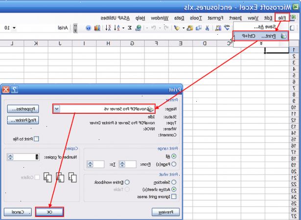 Hur konvertera Excel till PDF. Välj "Spara som.".