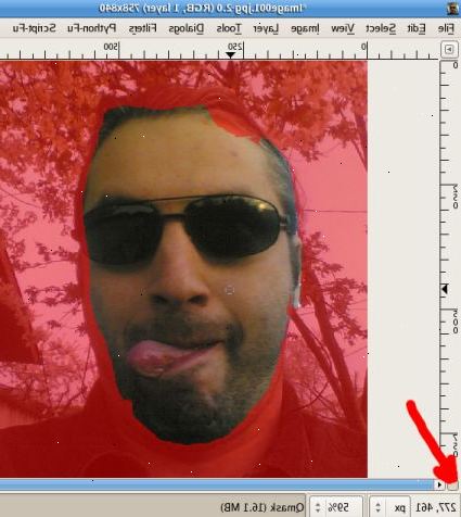 Hur man skapar en hackergotchi med GIMP. Börja skära i din bild.