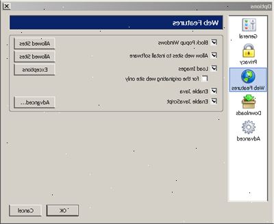 Hur bli av pop ups. Få Service Pack 2 för Windows XP, vilket även inkluderar en standard pop up-blockerare.
