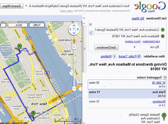Hur man lägger till flera destinationer på google maps. Gå till Google Maps webbplats.