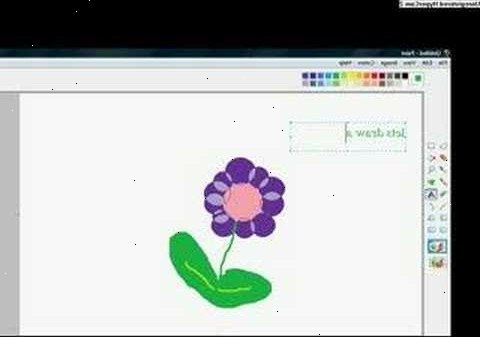 Hur man rita en blomma i Microsoft Paint. Öppna Microsoft Paint från tillbehören mappen i startmenyn.
