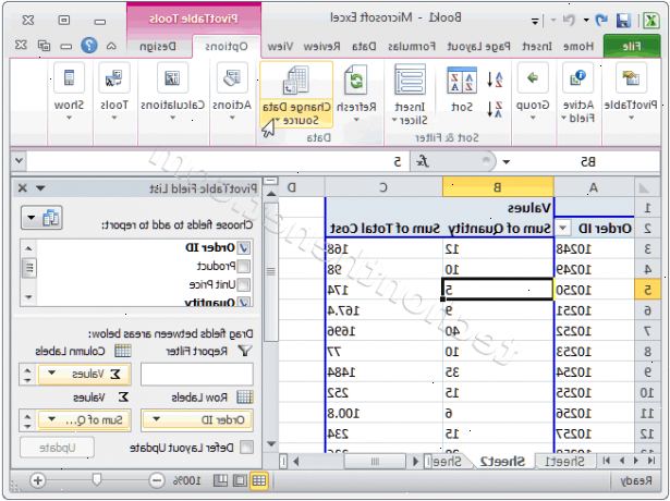 Hur man ändrar en excel pivottabell källa. Starta Microsoft Excel.