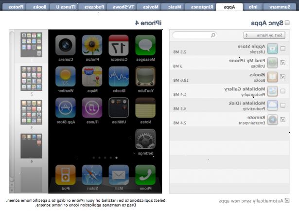 Hur organisera appar för iPhone och iPod touch i iTunes. Tryck och håll fingret på en ansökan om ett par sekunder.