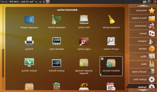 Hur man installerar program i Ubuntu. Anslut till Internet, om du inte använder offline förråden.