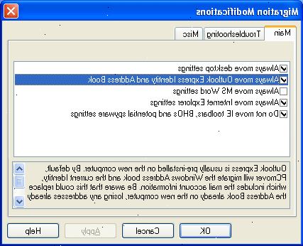 Hur migrera Microsoft Outlook XP/2003 inställningar till en ny dator. Öppna Microsoft Outlook XP/2003 på den gamla datorn och vänta tills den är klar hämtar e-post.