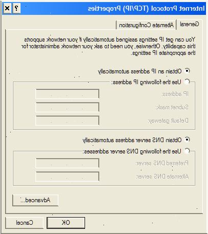 Hur man ställer in DHCP nätverksinställningar på Windows XP. Klicka på startknappen.