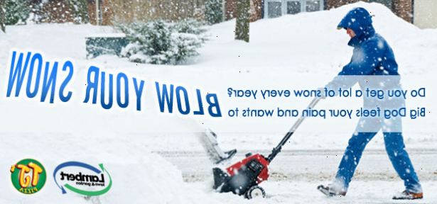 Hur snön blåsa din uppfart. Vet vilket håll vinden (och snö) blåser.