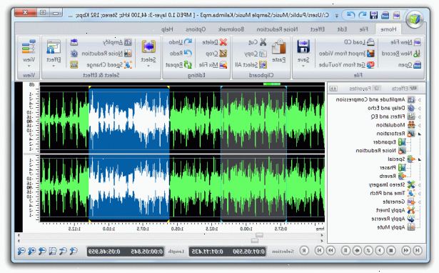 Hur man redigerar en mp3-fil. Ladda ner ditt val av ljud redaktör.