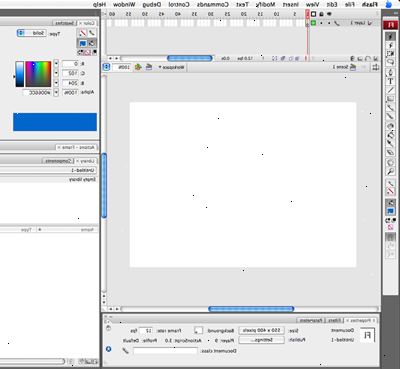 Hur man gör en enkel animerad banner i Flash CS3. Öppna upp adobe flash och göra ett nytt dokument.