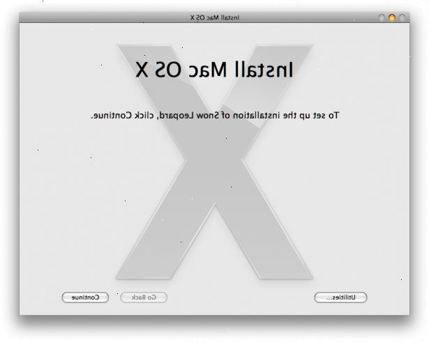 Hur installera om Mac OS X (Leopard och tidigare). Besluta om en backup plats.