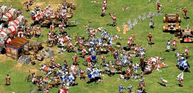 Hur man vinner i Age of Empires II. Sätt 2 på trä, och 1 på bär.