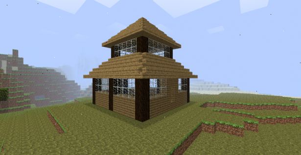 Hur man gör ett hus i minecraft. Konstruera en crafting bänk.