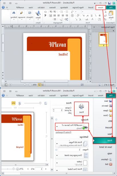 Hur konvertera en Microsoft Publisher-fil till en PDF-fil. Gå till "Spara som" dialogrutan.