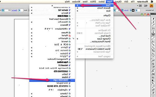 Hur man lägger till typsnitt till Illustrator. Leta reda på det teckensnitt du vill använda.