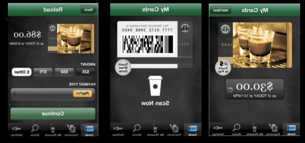 Hur man använder Starbucks Card Mobile App