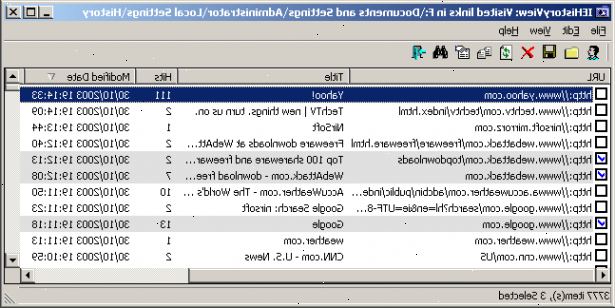 Hur komma åt internet explorer historia. Tillgång historia i Internet Explorer 7.