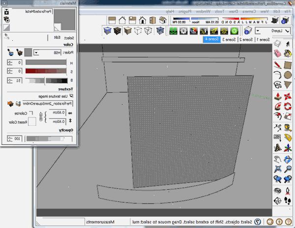 Hur man mappa en bild för att en krökt yta i sketchup. Besluta om den krökta ytan som du vill använda.