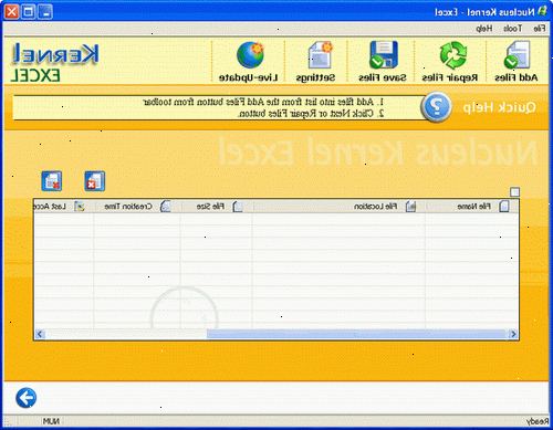 Hur man återskapar en korrupt Excel-fil. Öppna ett tomt Excel-arbetsbok.