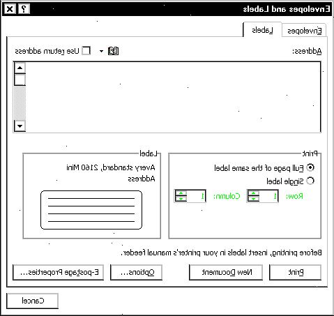 Hur man skapar etiketter med Microsoft Word 2007. Öppna ett tomt Word-dokument.