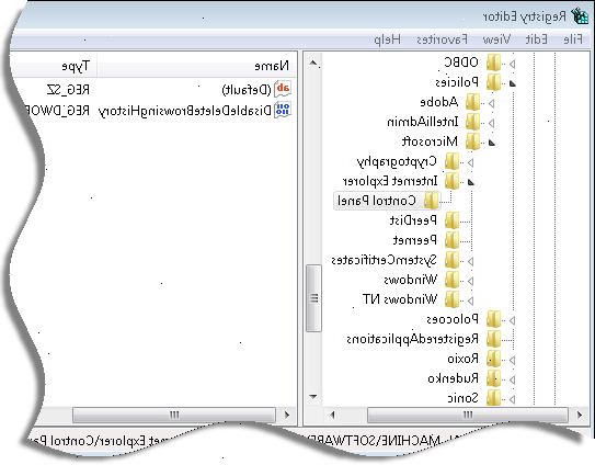 Inaktivera radera webbläsarens historik i Internet Explorer. Öppna Grupp Försäkringsbrev Redaktör (fungerar inte med Vista eller XP Home Edition).