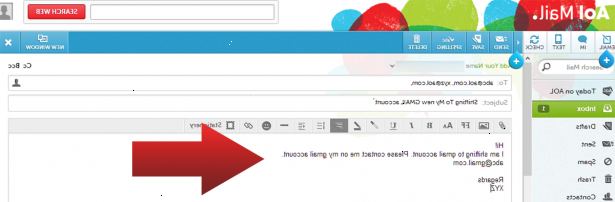Hur att byta från AOL till gmail. Ställ in ditt konto.