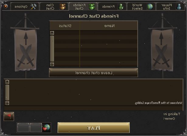 Hur du använder clan chat i runescape. Klicka på klanen setup.